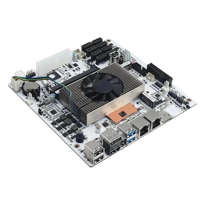 Mini Itx Dual 2.5G Nas Motherboard - لوحة أم Mini‑ITX M11 NAS بيضاء