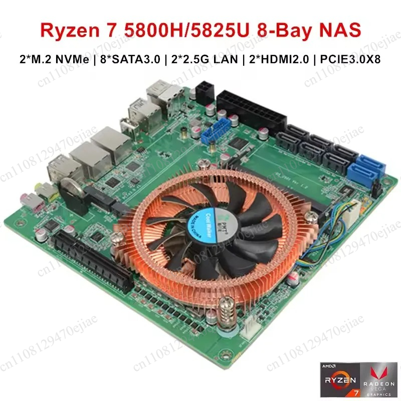 لوحة أم Topton AMD Ryzen 7 580 - مراجعة Mini Itx Dual 2.5G Nas Motherboard وسعره