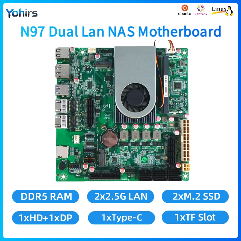لوحة أم يوهيرس NAS ميني ITX مع - مراجعة Mini Itx Dual 2.5G Nas Motherboard وسعره